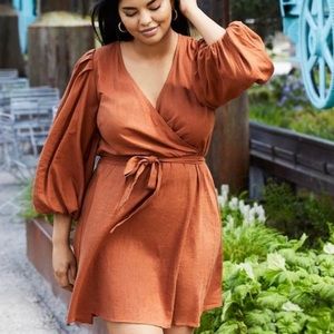 Eloquii - Dress with Dramatic Puff Sleeves (NWOT)